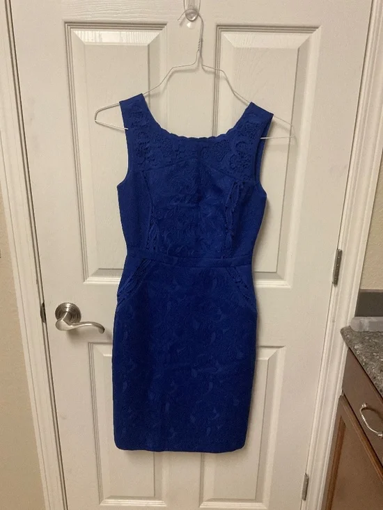 EUC. Stunning royal blue Antonio Melani dress. Size 0. Lined - Picture 1 of 6